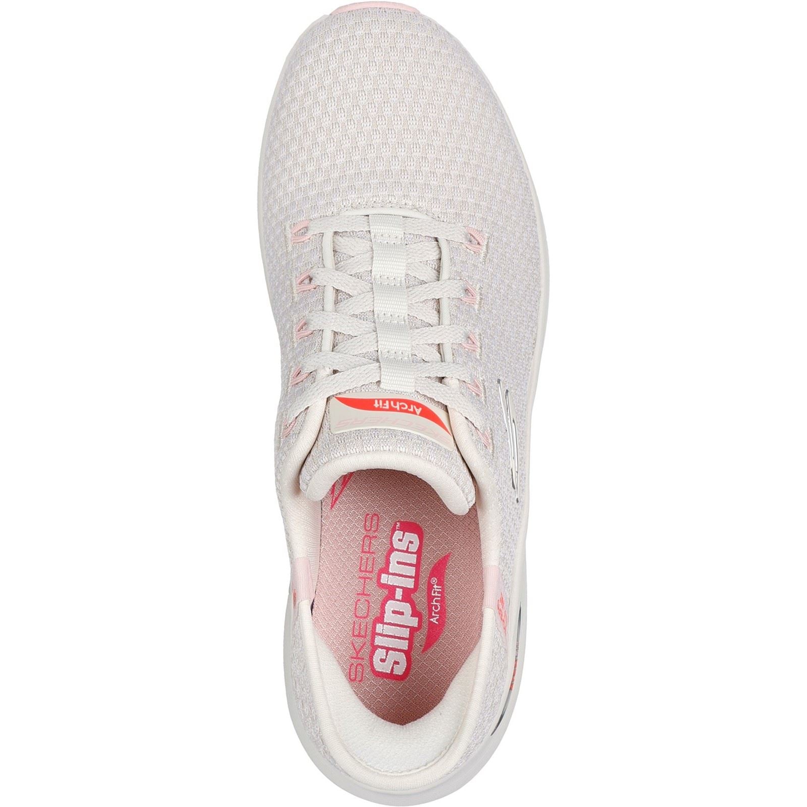 Skechers Arch Fit 2.0 Good Energy Sneakers En Toile Pour Femmes, Naturel/Multicolore