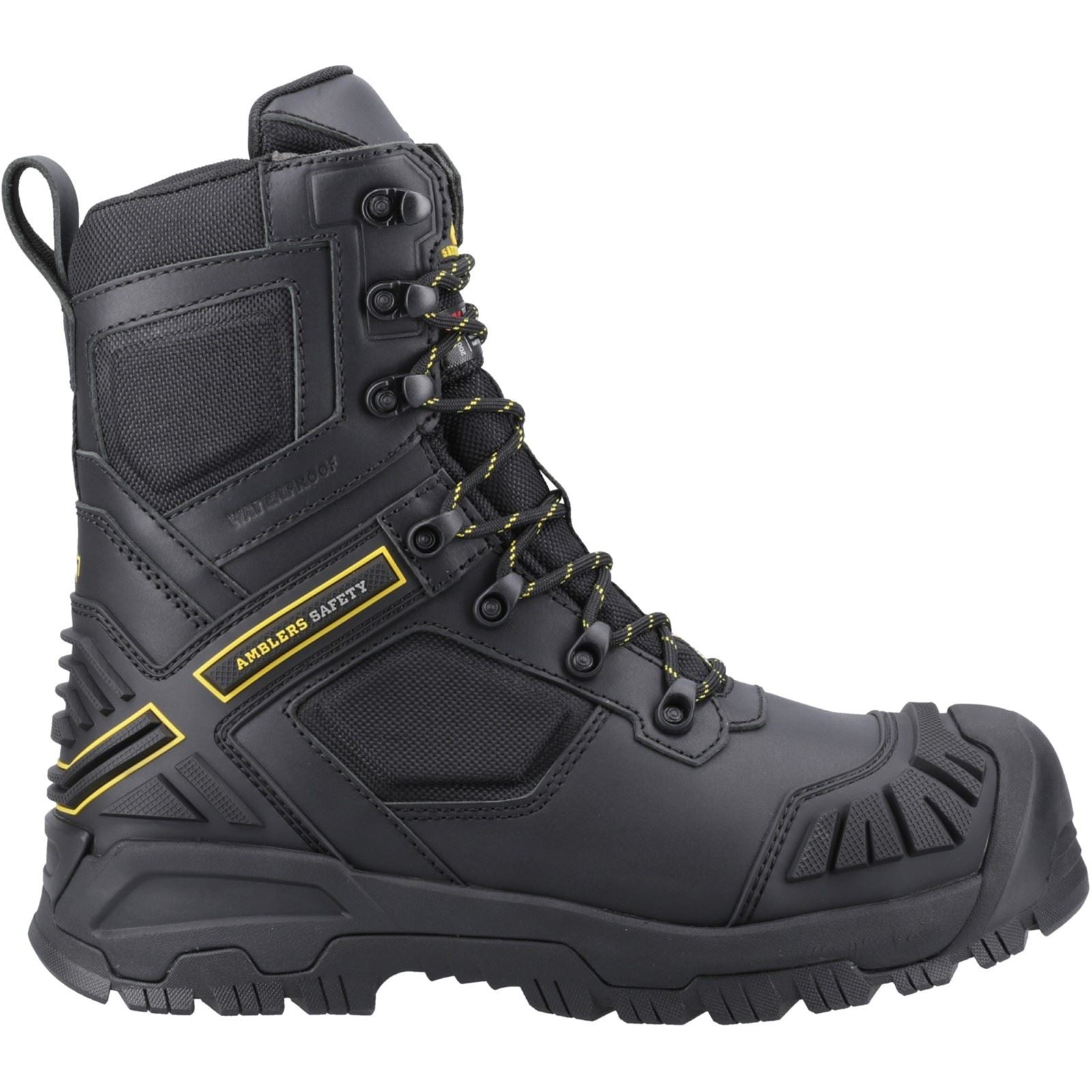 Amblers Safety Bottes De Sécurité Noires En Cuir Dynamite