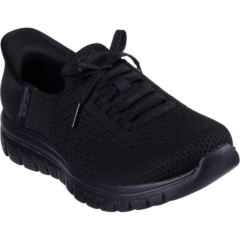 Skechers Graceful First Blush Baskets Noires Pour Femmes En Toile