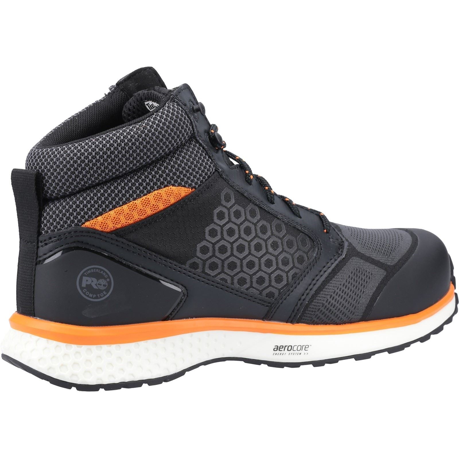 Timberland Pro Bottes De Sécurité Reaxion Mid Synthétiques Noires/Oranges