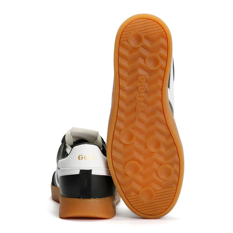 Gola Cyclone Baskets Noires En Cuir Pour Femmes