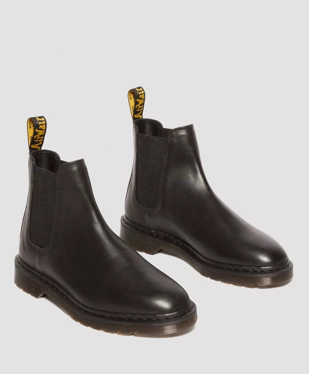 Dr. Martens Graeme Classic Analine Bottes En Cuir Noires Pour Hommes