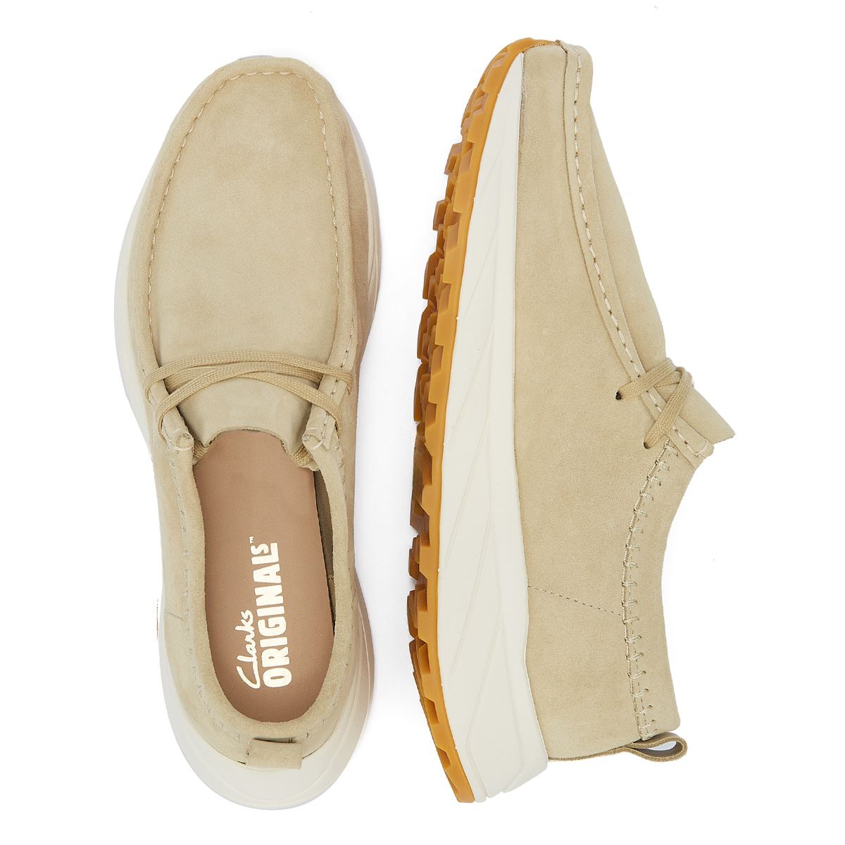 Clarks Originals Walla Eden Lo Mocassins En Daim D'érable Pour Hommes