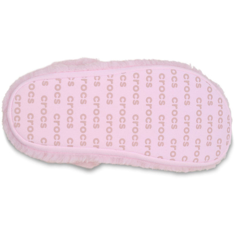 Crocs Classic Cozzzy Pantoufles En Lait Rose En Polyester Pour Femmes