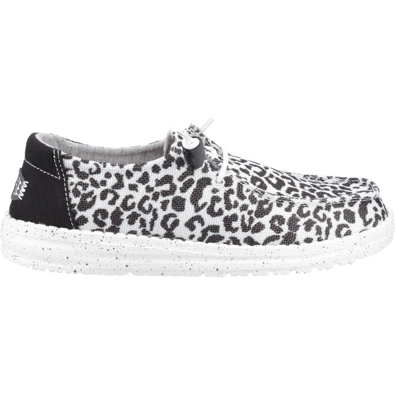 HEYDUDE Wendy Leopard Mocassins Noirs/Gris Pour Femmes