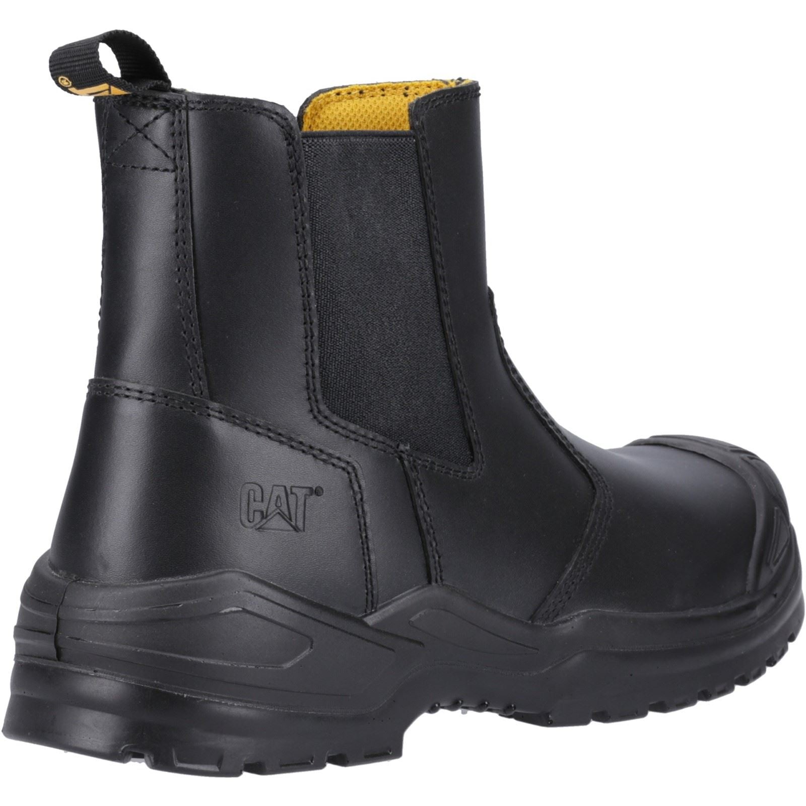 Caterpillar Bottes De Sécurité En Cuir Noir Striver