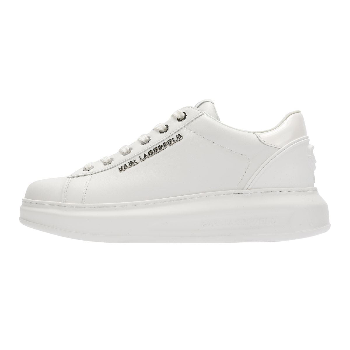 Karl Lagerfeld Kapri NFT Kounter Baskets Blanches En Cuir Pour Femmes
