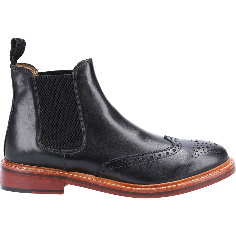 Cotswold Siddington Bottes Noires En Cuir Pour Hommes