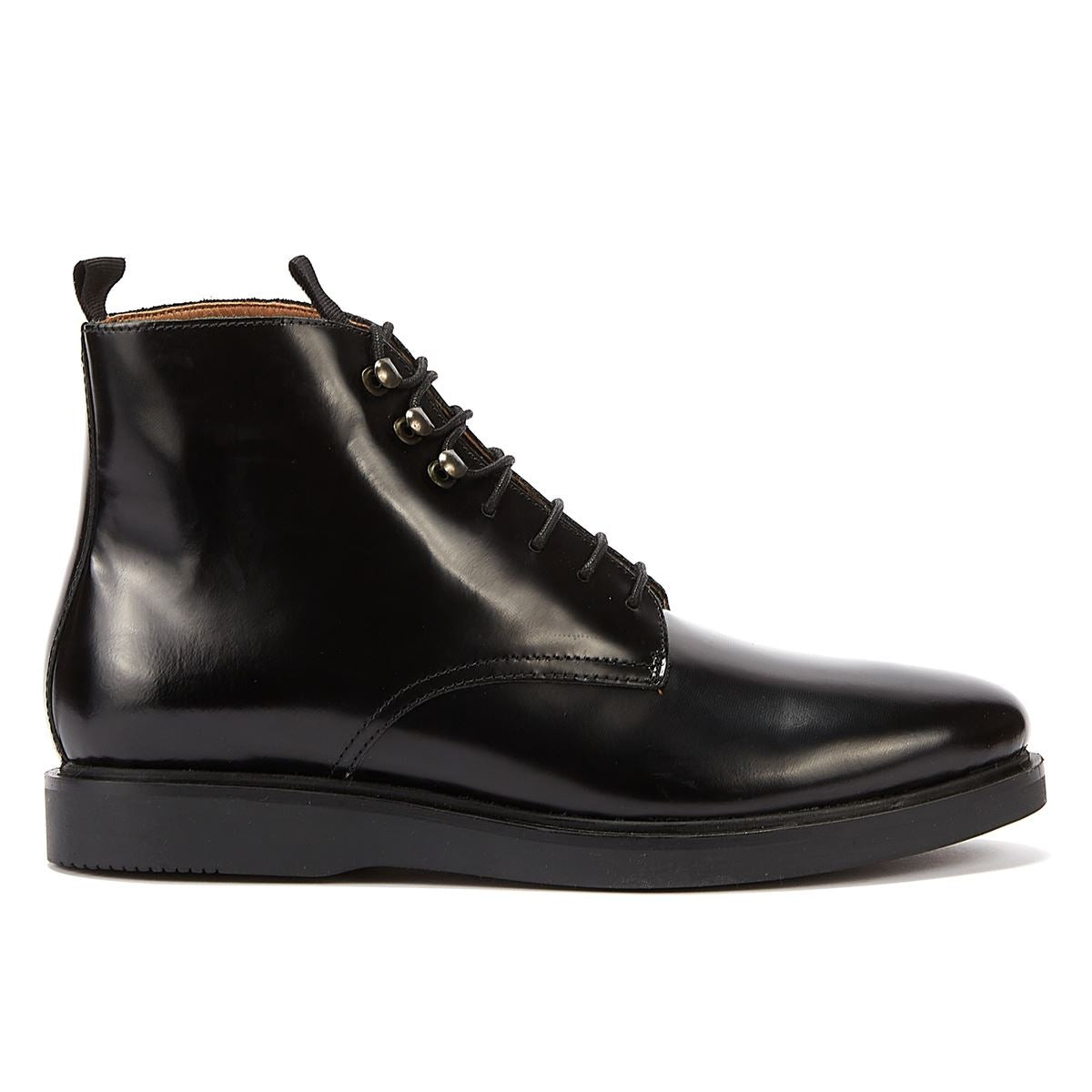 H By Hudson Battle Hi Shine Men's Black Boot