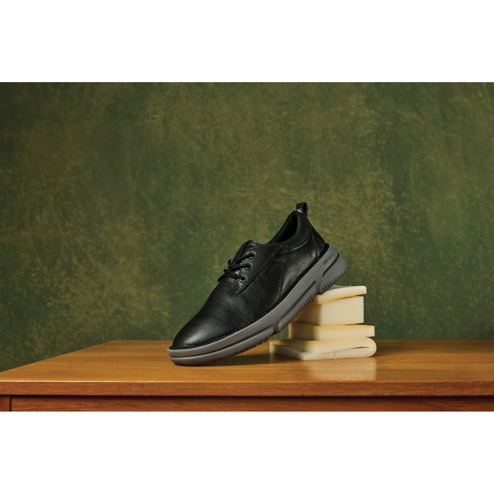 Hush Puppies Baylor Baskets En Cuir Noir Pour Hommes