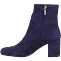Hush Puppies Octavia Femmes Bottines À Talons En Daim Bleu Marine