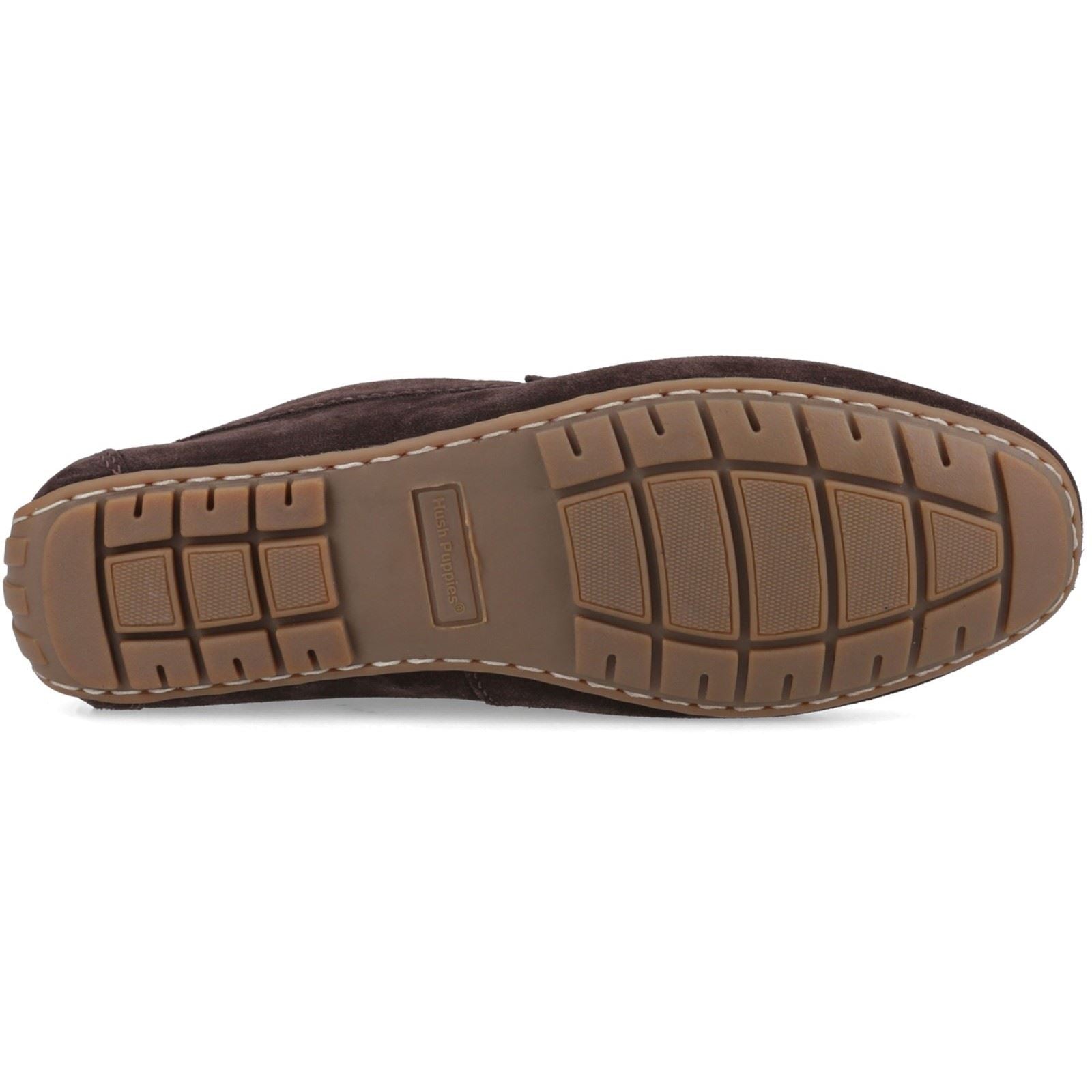 Hush Puppies Ralph Suede Mocassins En Cuir Marron Pour Hommes