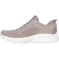 Skechers BOBS Sport Squad Chaos Baskets Pour Femmes En Textile Taupe