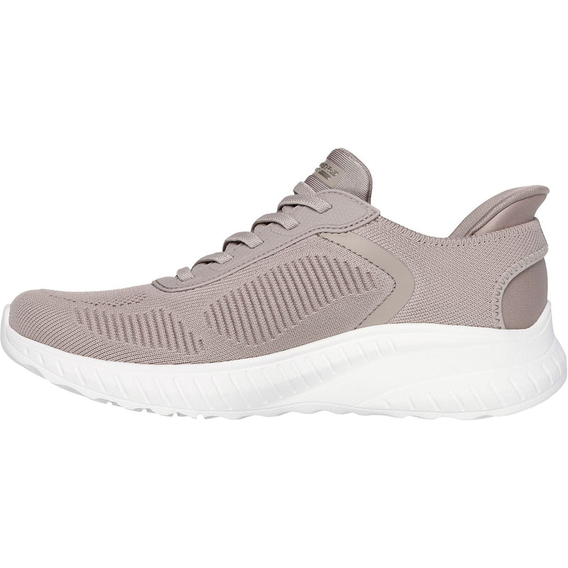 Skechers BOBS Sport Squad Chaos Baskets Pour Femmes En Textile Taupe