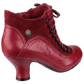 Hush Puppies Vivianna Bottes Rouges En Cuir Pour Femmes
