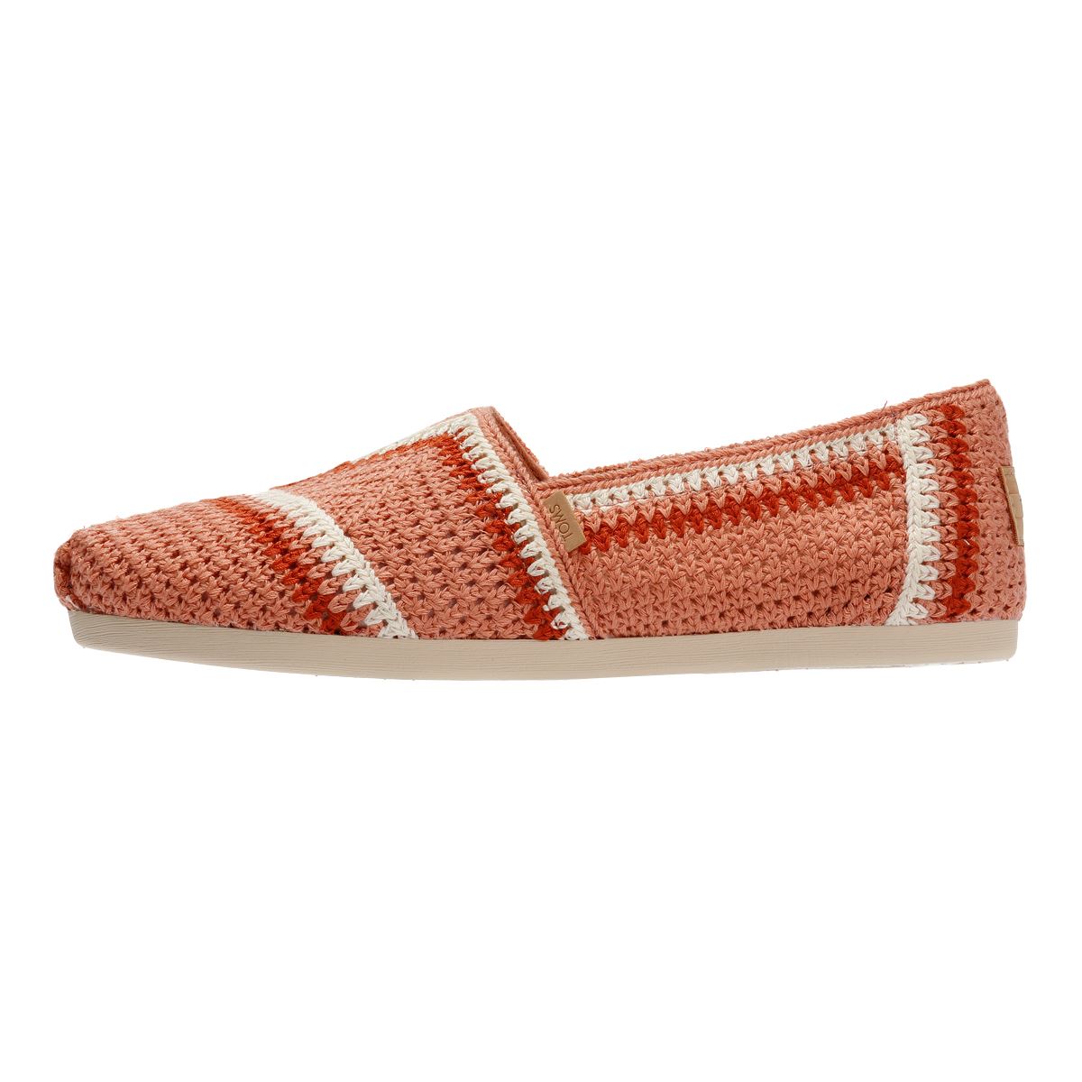 TOMS Alpargata Classic Espadrilles Roses En Coton Pour Femmes