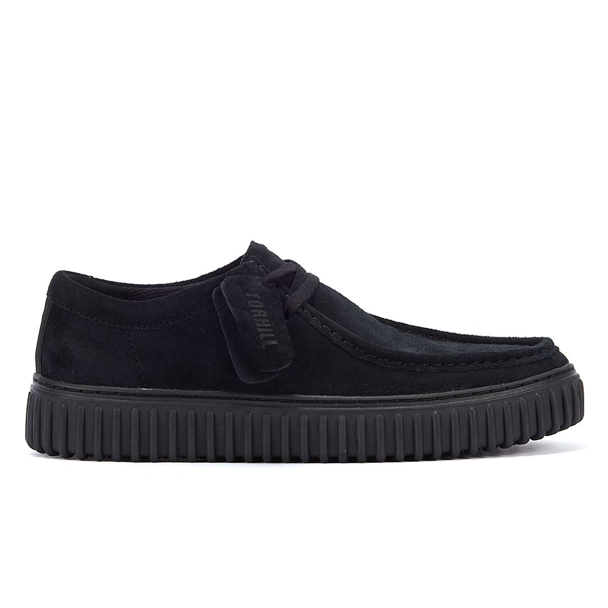 Clarks Main Torhill Lo Chaussures À Lacets En Daim Noir Pour Hommes
