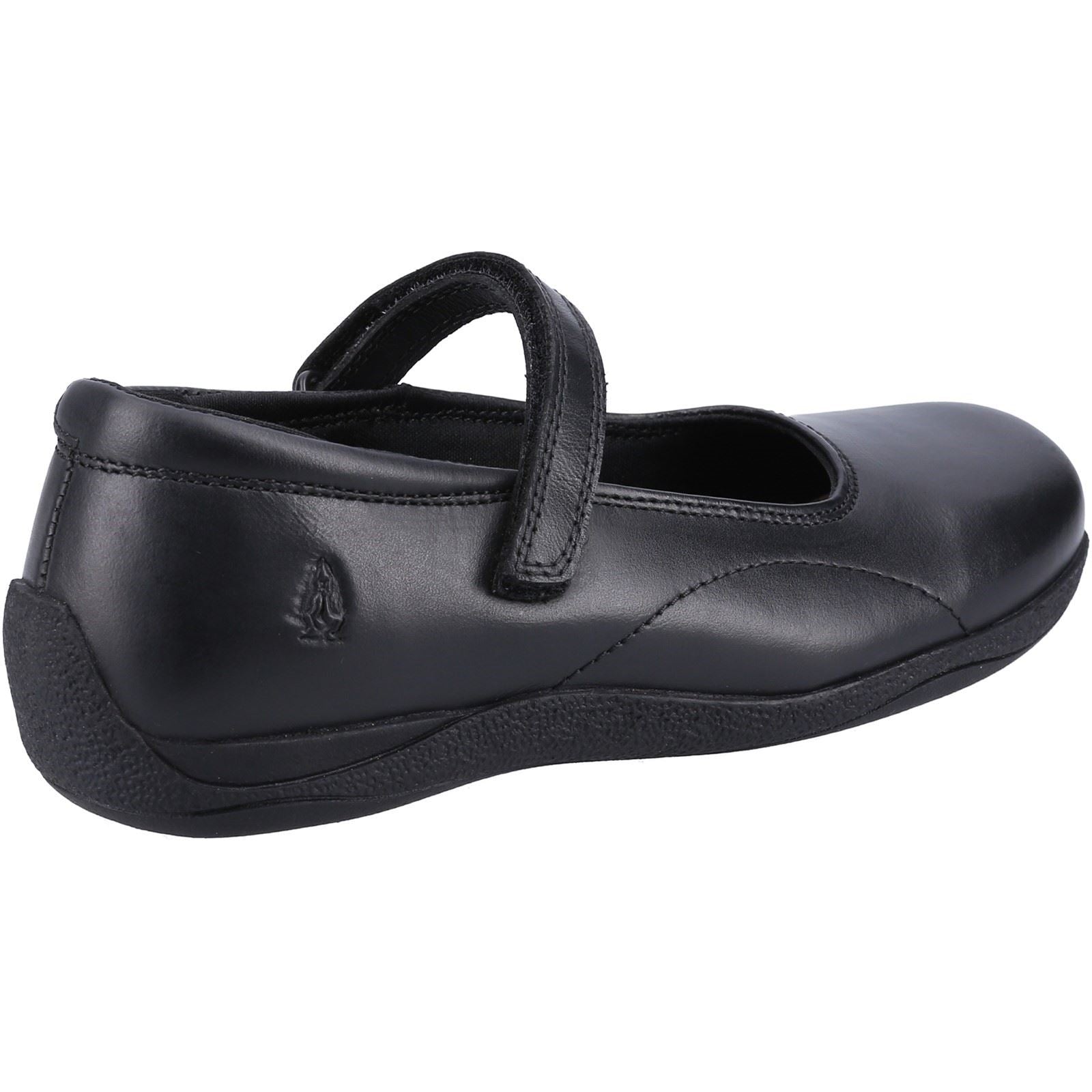 Hush Puppies Aria SNR Chaussures Noires Pour Filles En Cuir