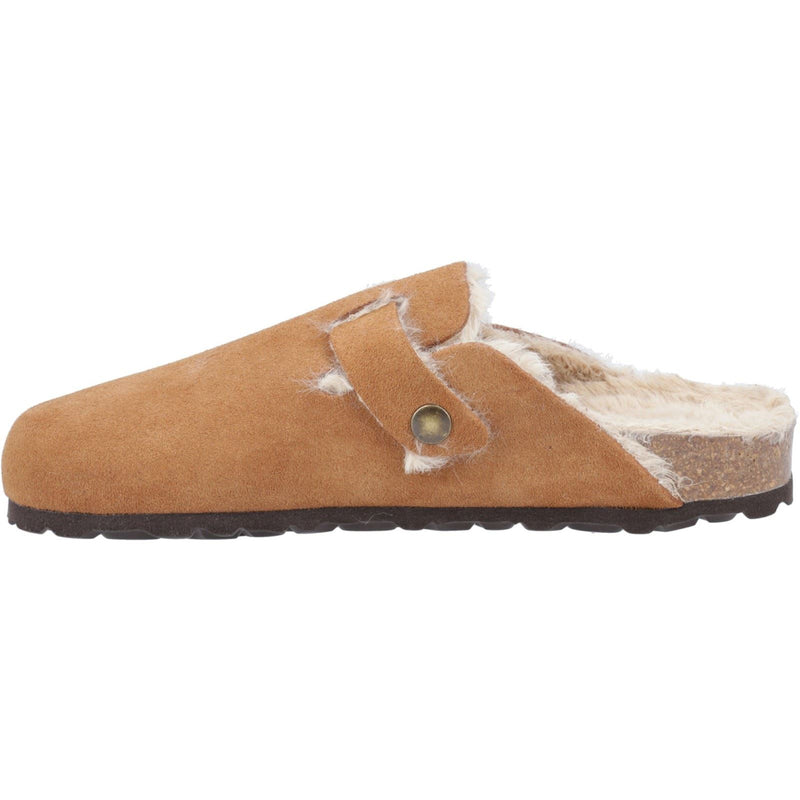 Hush Puppies Jade Chaussons En Cuir Pour Femmes Couleur Tan