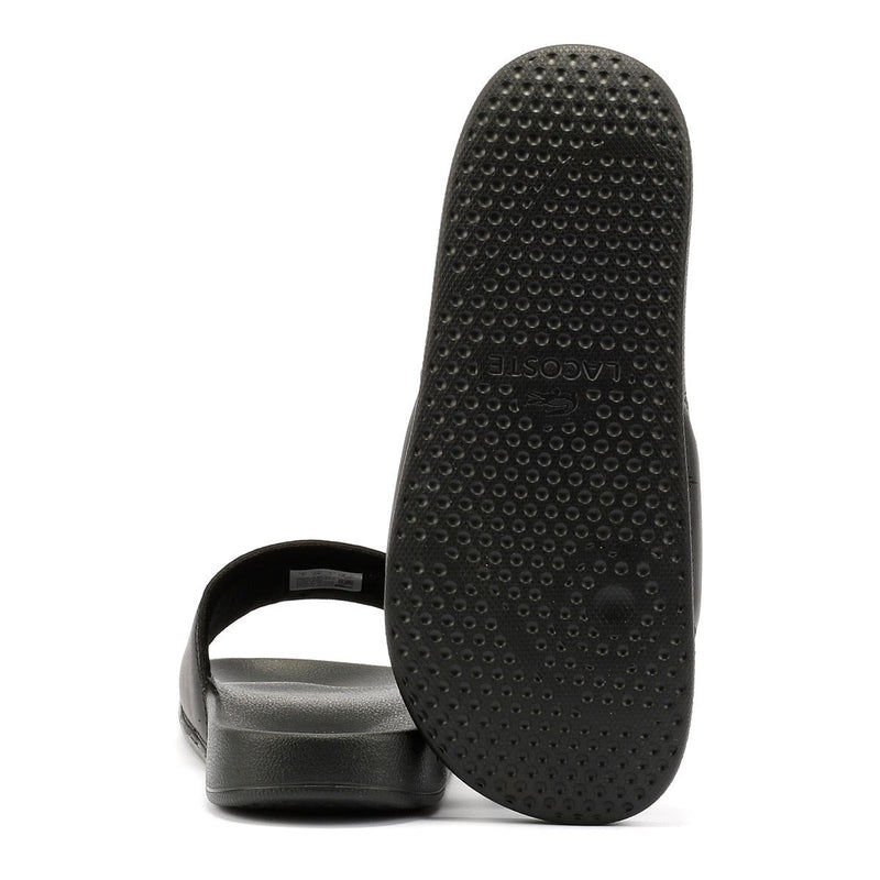 Lacoste Serve Slide 0.0 Sandales Noires Pour Femmes