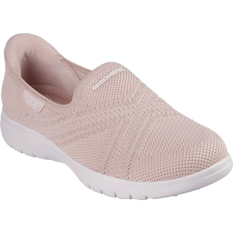 Skechers On-the-GO Flex Excellency Des Baskets En Toile Pour Femmes De Couleur Rose Pâle