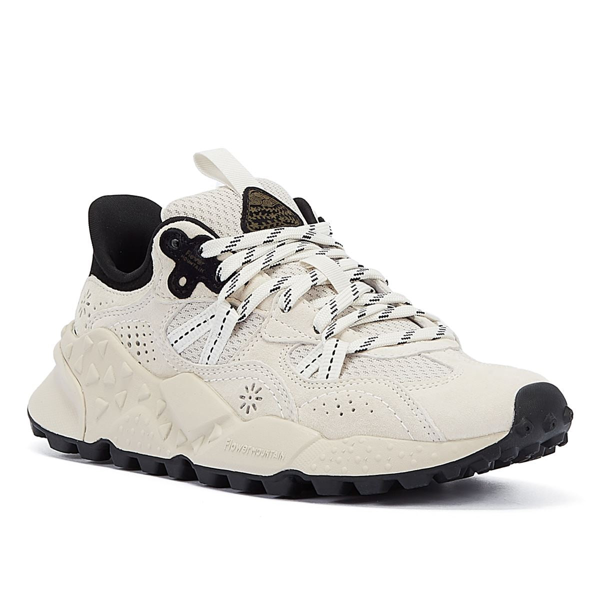Flower Mountain Tiger Hill Baskets En Daim Blanc/Noir