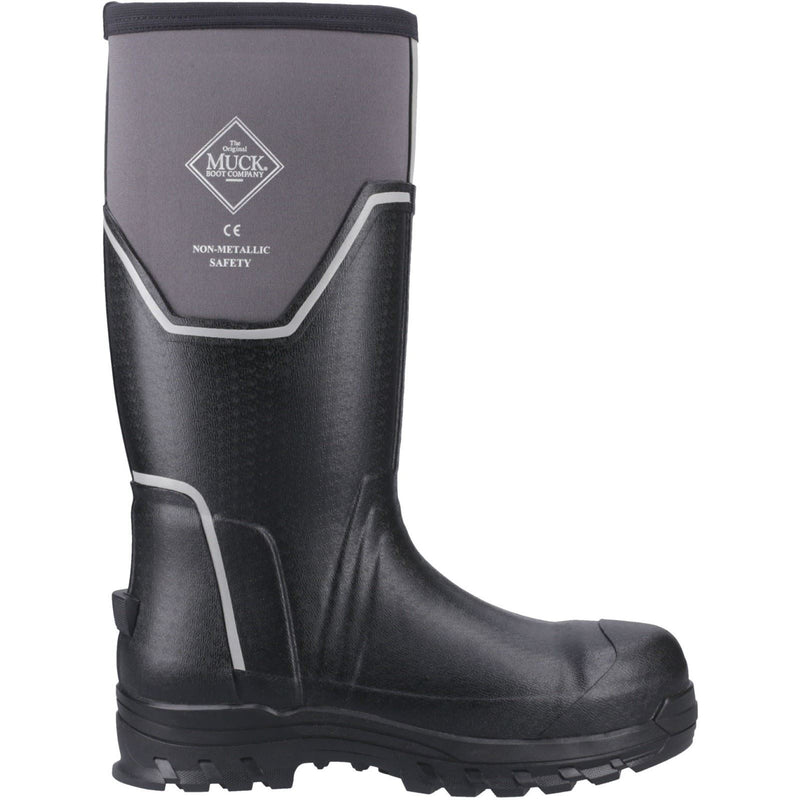 Muck Boots Grit S5 Bottes En Caoutchouc Pour Homme Noir/gris