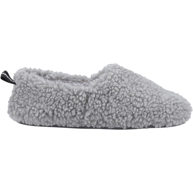Hush Puppies Emily Chaussons Gris En Fausse Fourrure Pour Femmes