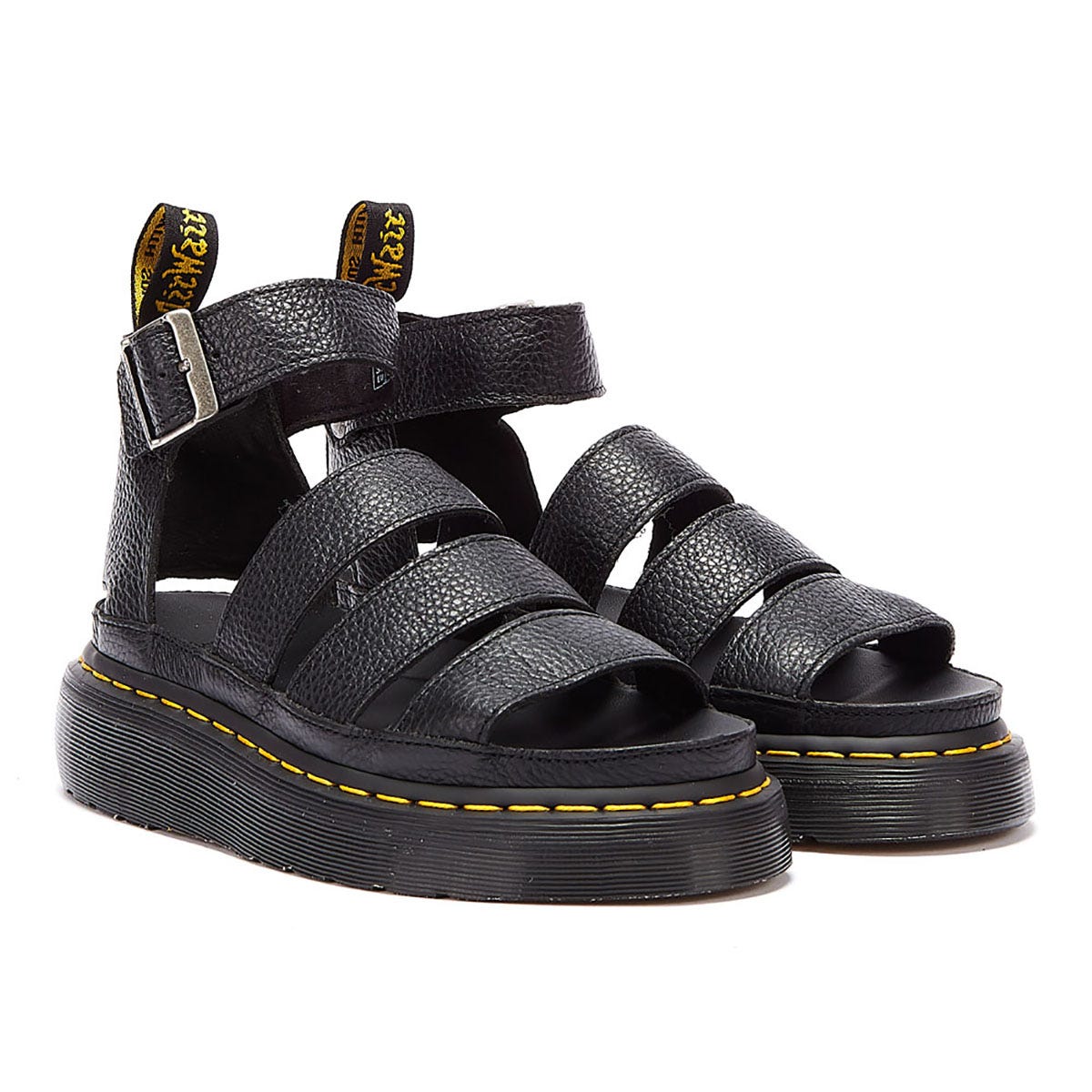 Dr. Martens Clarissa II Quad Femme Noires Platform Sandales