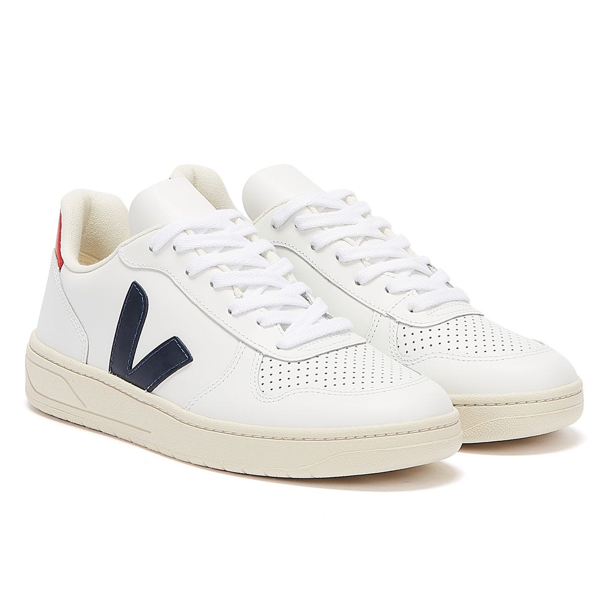 Veja V-10 Baskets Extra Blanc / Nautico Pekin pour Femmes