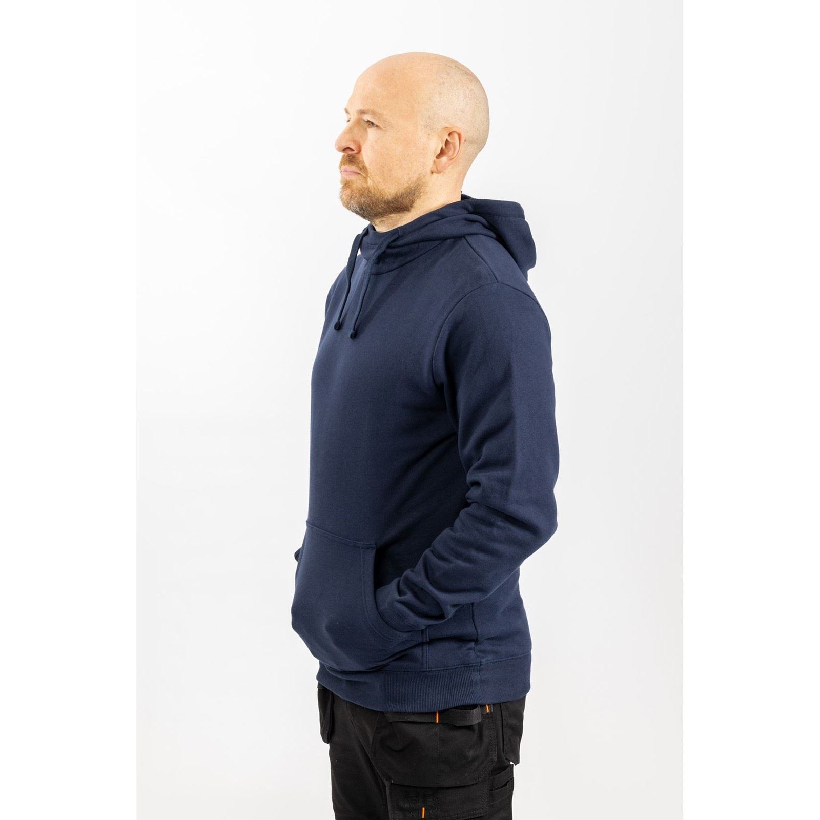 Helly Hansen Workwear Manchester Sweat À Capuche Bleu En Coton Pour Homme