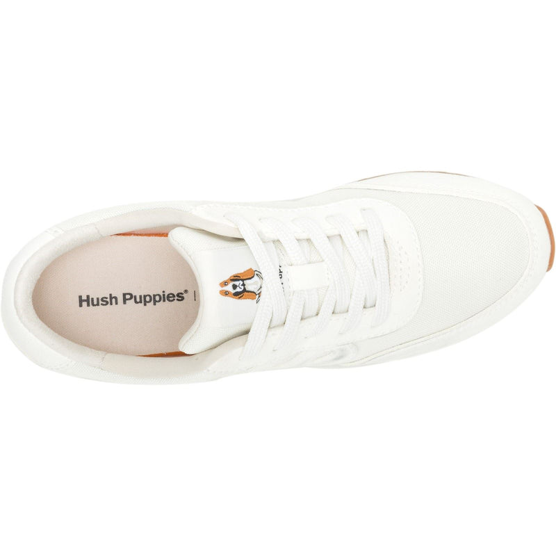 Hush Puppies Seventy8 Chaussures De Sport En Cuir Pour Femmes De Couleur Crème