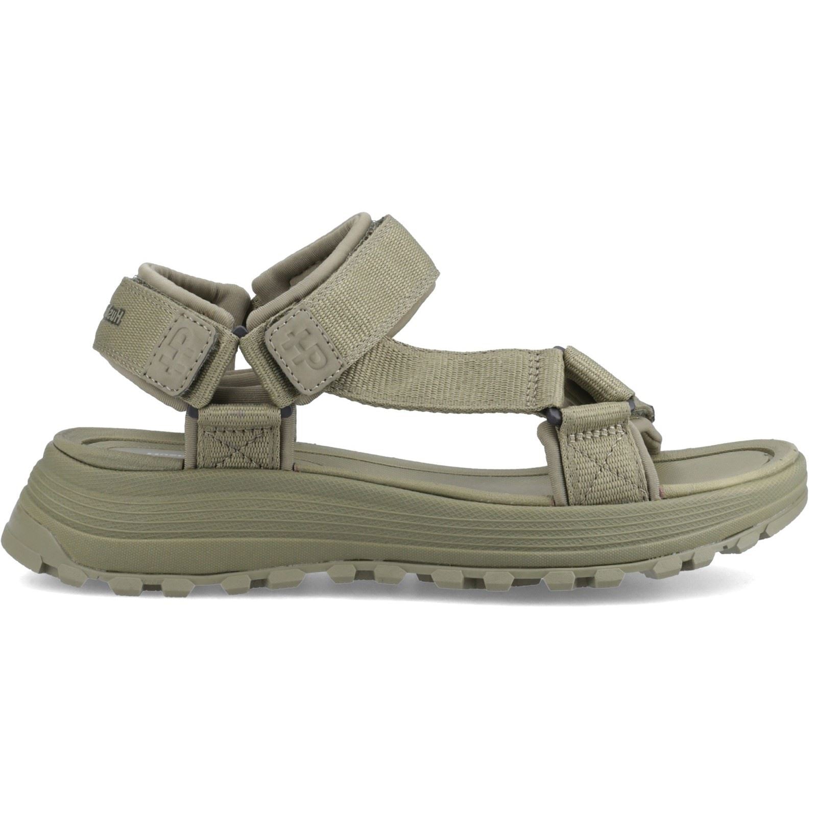 Hush Puppies Kendra Sandal Sandales En Khaki Pour Femmes En Textile