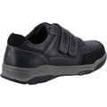 Hush Puppies Fabian Double Strap Mocassins Noirs En Cuir Pour Hommes