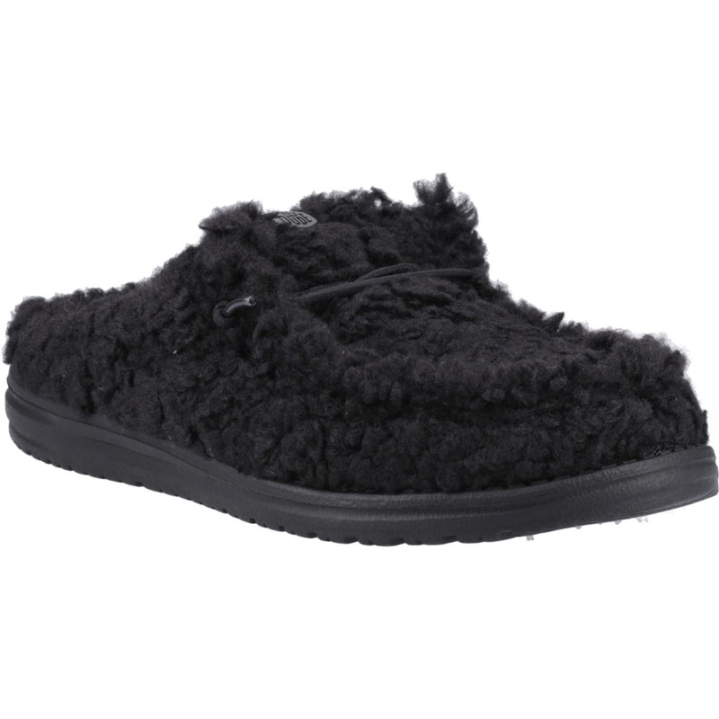 HEYDUDE Wally Mules Pour Hommes En Polyester Noir/noir