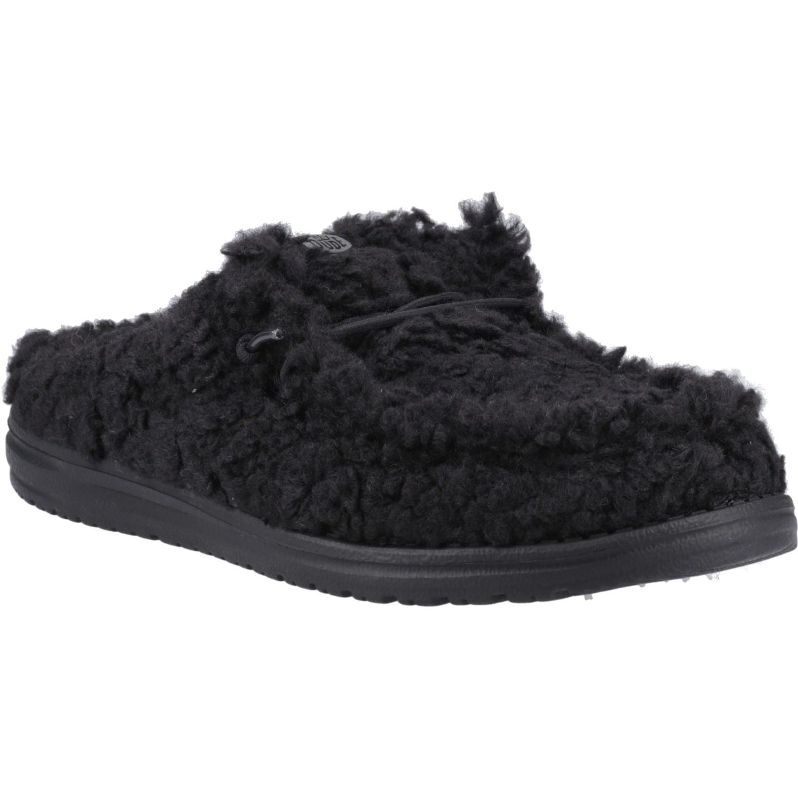 HEYDUDE Wally Mules Pour Hommes En Polyester Noir/noir