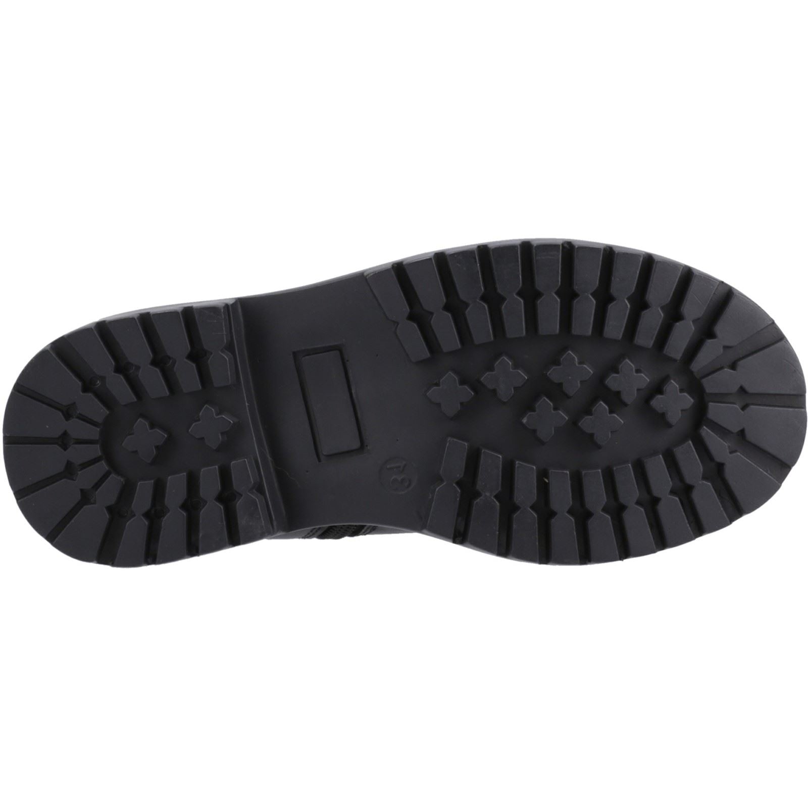 Hush Puppies Ariella Chelsea Chaussures Noires Pour Filles En Cuir