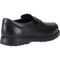 Hush Puppies Rocco Loafer Chaussures Noires Pour Garçons En Cuir