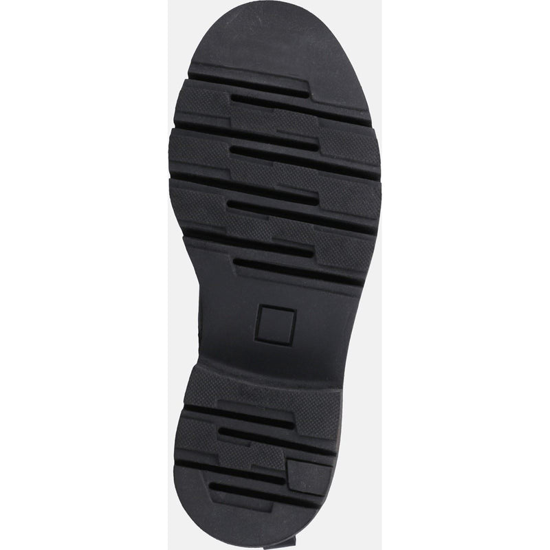 Hush Puppies Rhea Bottes Noires En Cuir Pour Femmes