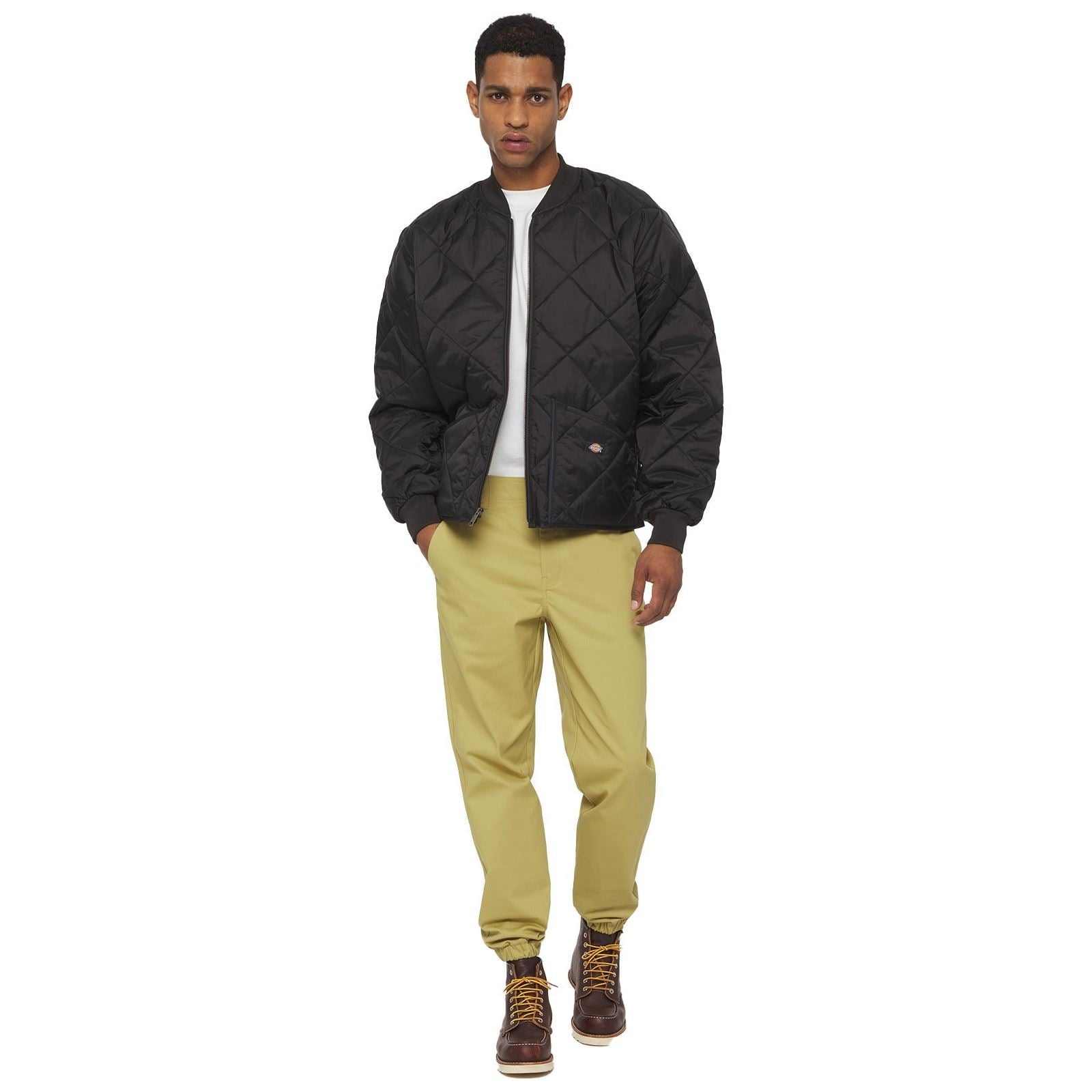 Dickies Diamond Veste Matelassée Noire Pour Homme