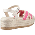 Hush Puppies Jemma Espadrille Sandales Pour Femmes En Polyuréthane Fuchsia
