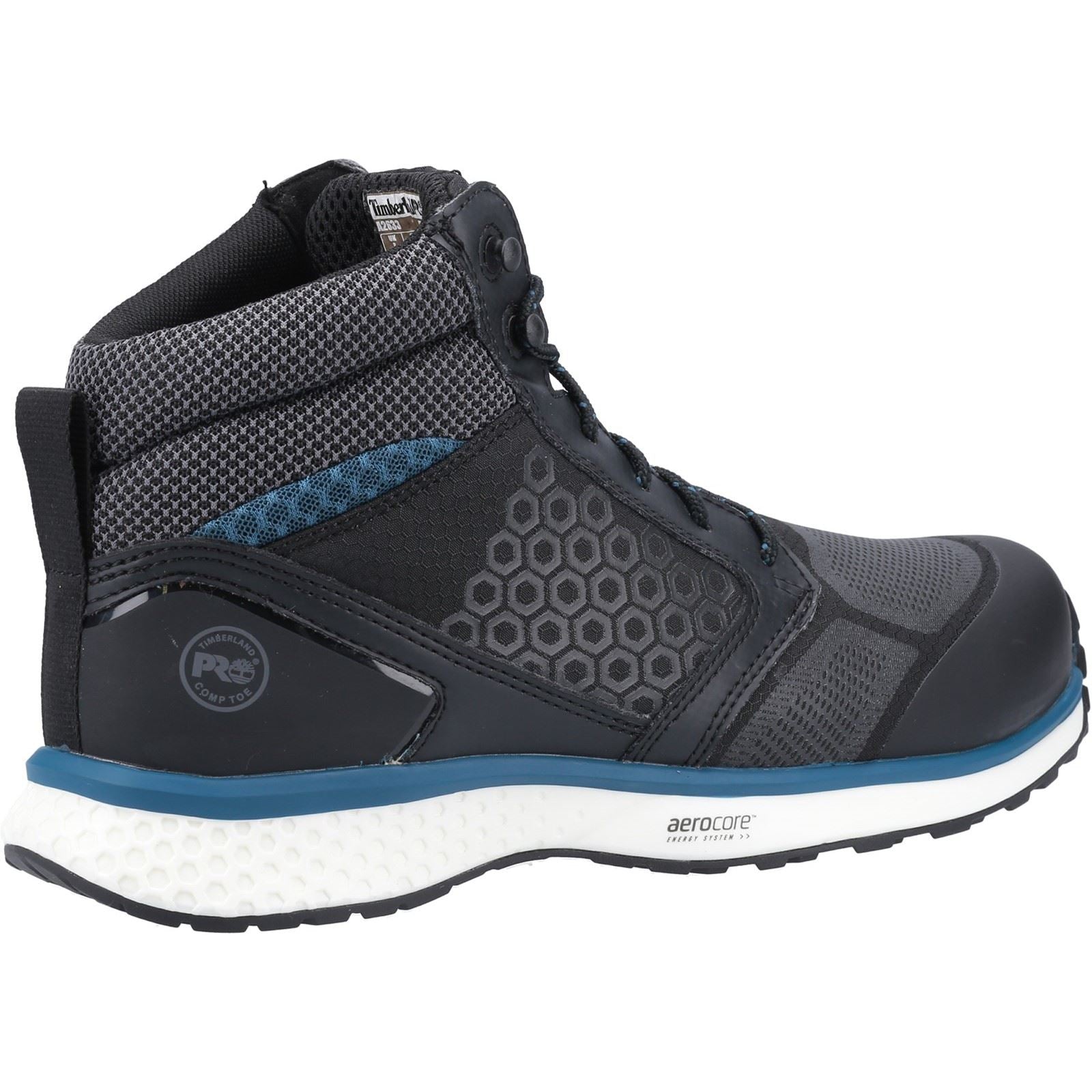 Timberland Pro Bottes De Sécurité Reaxion Mid Synthétiques Noires/Bleues