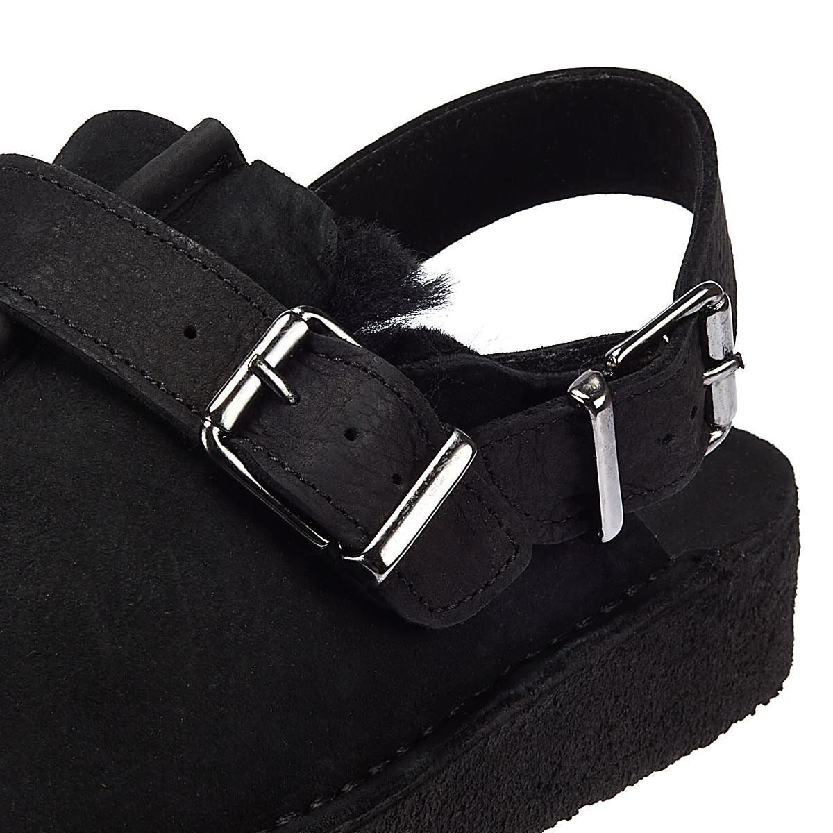 Clarks Originals Trek Mule Sling Doublé Chaussures Confort Femme Noir