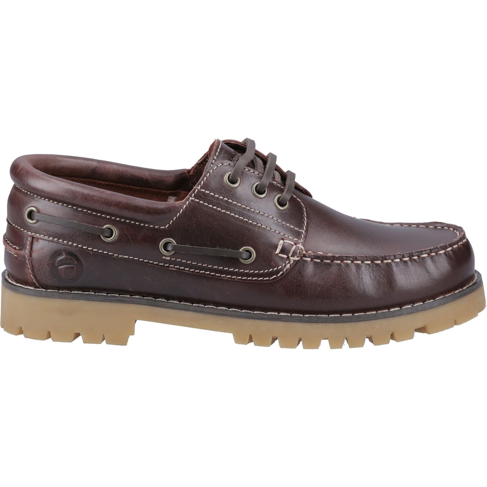 Cotswold Inglecote Chaussures Bateau En Cuir Marron Pour Hommes