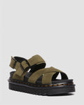 Dr. Martens Voss II Bronx Sandales Vertes Pour Femmes En Suède