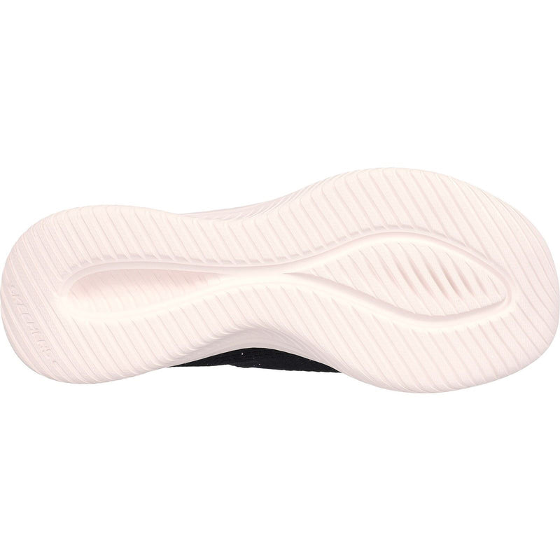Skechers Ultra Flex 3.0 Sneakers Pour Femmes En Textile Noir/Or Rose