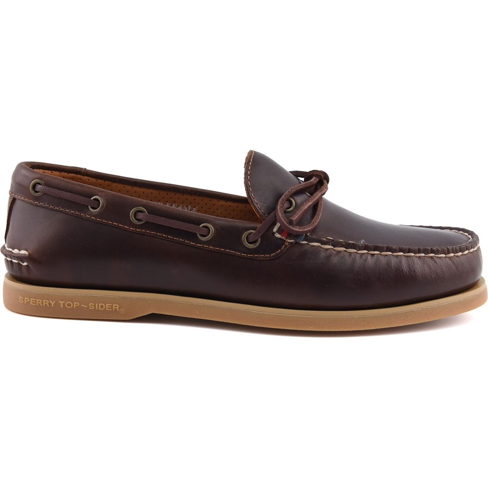 Sperry Gold Cup Authentic Original 1 Eye Chaussures Bateau Pour Homme En Cuir Marron