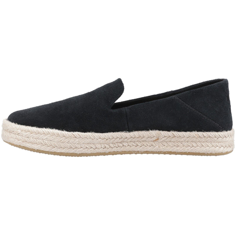 TOMS Carolina 100% Vache Espadrilles Noires Pour Femmes
