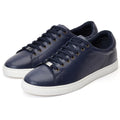 Base London Tucker Chaussures De Sport Pour Homme En Cuir Bleu Marine