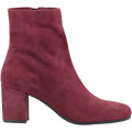Hush Puppies Octavia Femmes Suédoises Bottines À Talons Bordeaux